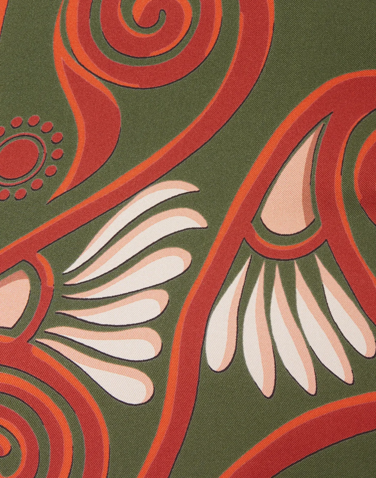 Magnifico DressKerylos Placée Dark Green in Silk Twill