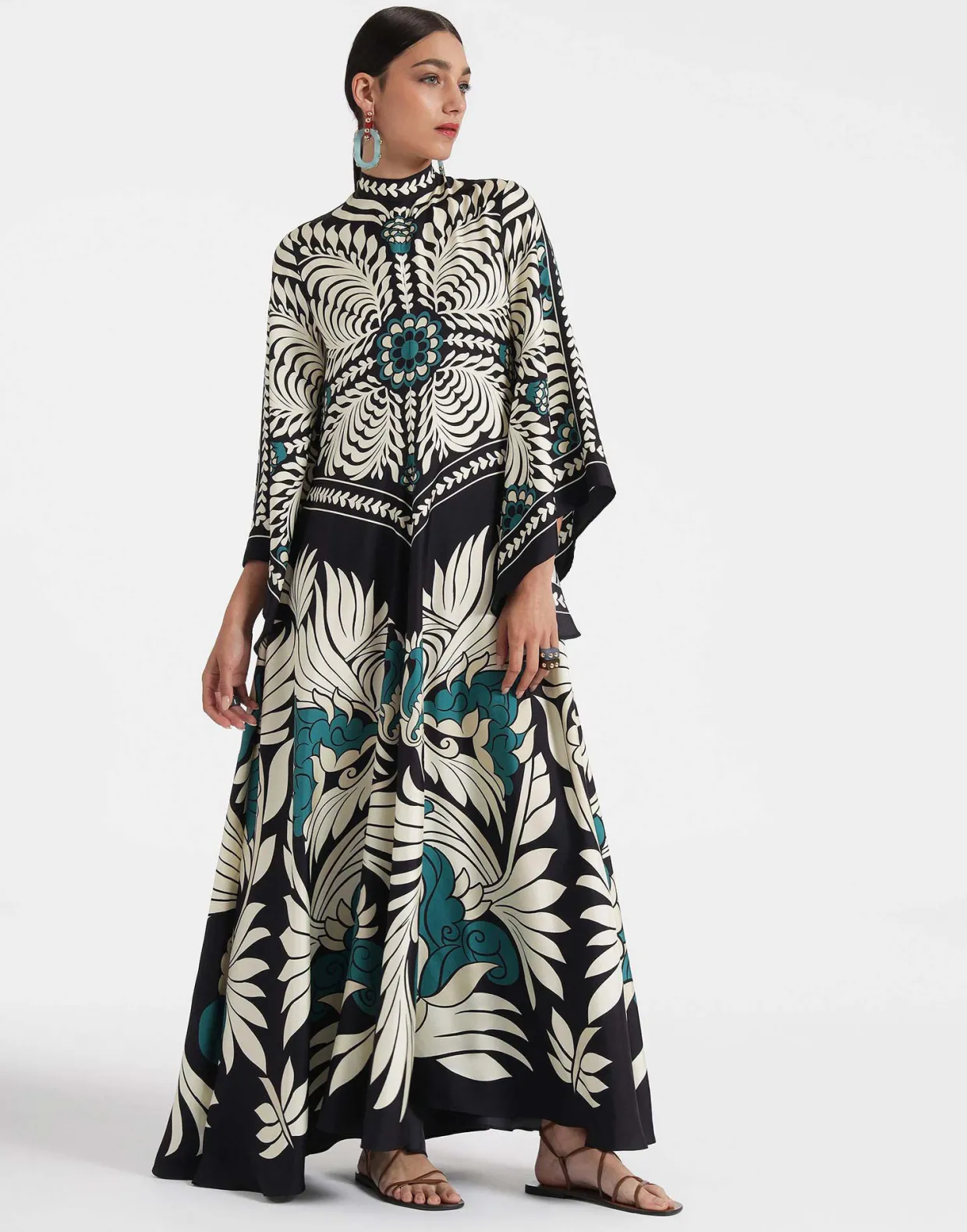 Magnifico DressMix Tiles Placée Black in Silk Twill