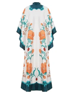 Magnifico DressMorpheus Placée Orange in Silk Twill