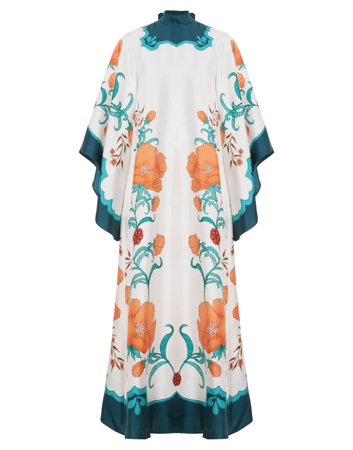Magnifico DressMorpheus Placée Orange in Silk Twill
