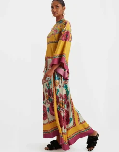Magnifico DressZodiac Plac&eacute;e Marigold in Silk Twill