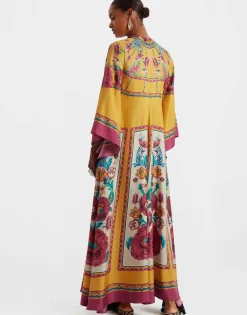 Magnifico DressZodiac Plac&eacute;e Marigold in Silk Twill