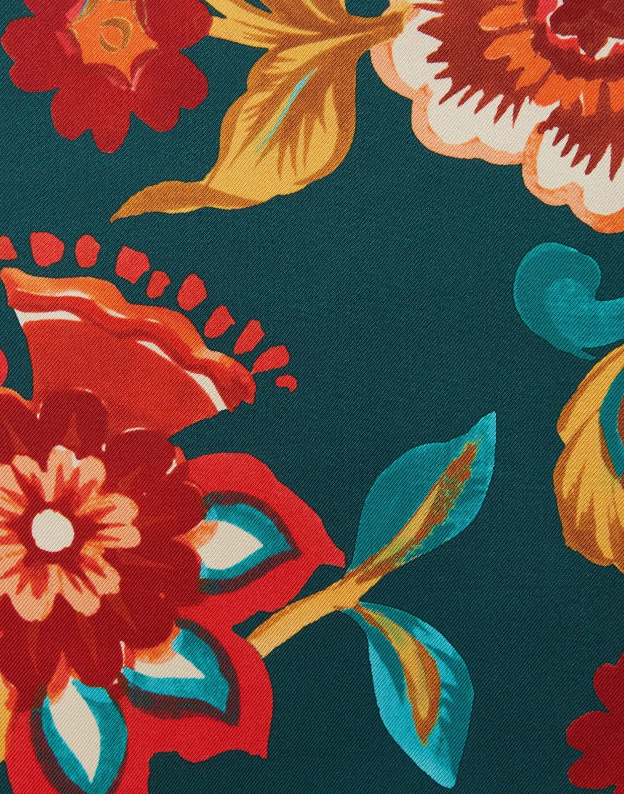 Make An Exit TopHottie Emerald in Silk Twill With Feathers