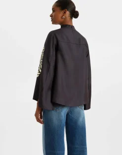 Make An Exit TopMix Tiles Plac&eacute;e Black in Silk Twill