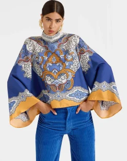 Make An Exit TopPortal Plac&eacute;e Light Blue in Silk Twill