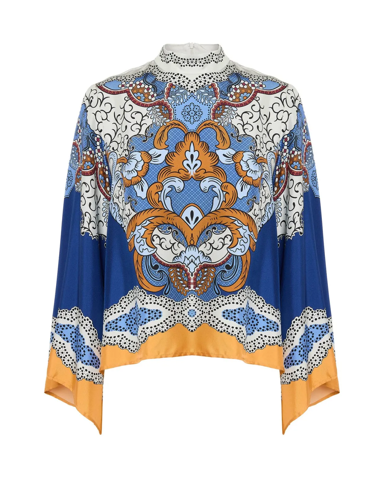 Make An Exit TopPortal Placée Light Blue in Silk Twill