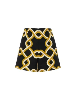 Margarita ShortsTackle Black in Shot Cotton