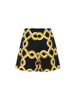 Margarita ShortsTackle Black in Shot Cotton