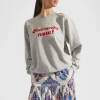 “MATRIARCHY NOW!” Stand-up SweatshirtT.Unita Grigio in Cotton Felpa