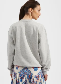 “MATRIARCHY NOW!” Stand-up SweatshirtT.Unita Grigio in Cotton Felpa