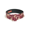 Medium BeltFans Purple in Light Faille