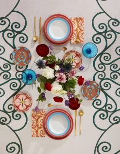 Medium TableclothCortile Lilac in Linen