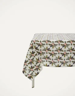 Medium TableclothLinen Palms in Linen
