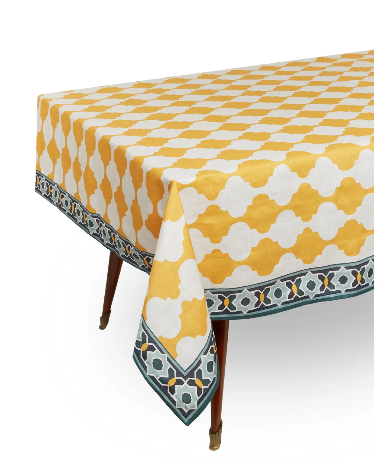 Medium TableclothPlaza Yellow in Linen