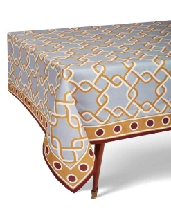 Medium TableclothTackle Turquoise in Linen