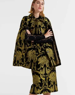Milano Mini CapeCherubs Black in Jacquard