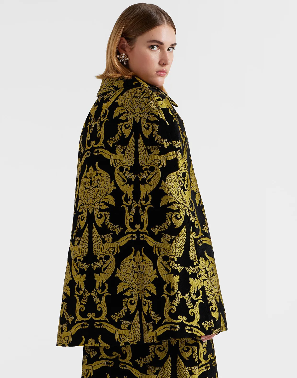 Milano Mini CapeCherubs Black in Jacquard