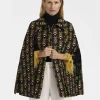 Milano Mini CapeScarab Black in Cady Wool