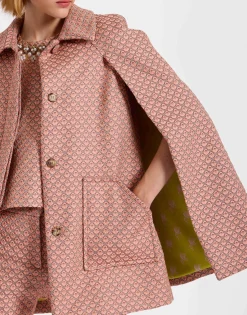 Milano Mini CapeTulip Pale Pink in Jacquard