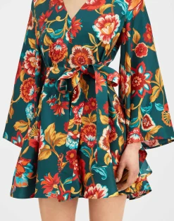 Mini Magnifico DressHottie Emerald in Silk Twill