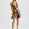 Mini Magnifico DressRainbow in Twill Silk