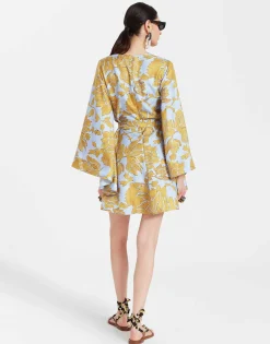Mini Magnifico DressTangle Light Blue in Silk Twill
