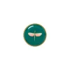 Mini PlateLibellula Green in Porcelain