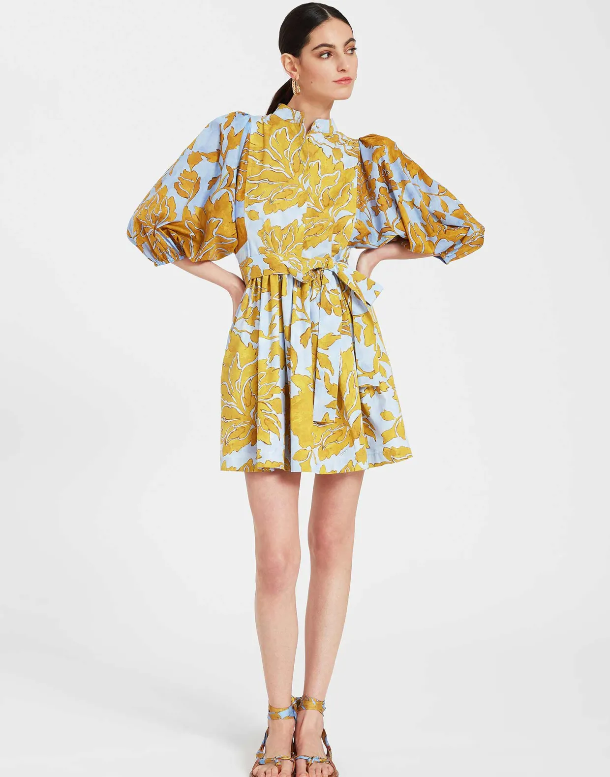 Mini Portofino DressTangle Light Blue in Summer Poplin