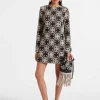 Mini Supreme Swing DressMini Tiles Black in Macram&eacute;