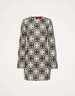 Mini Supreme Swing DressMini Tiles Black in Macram&eacute;