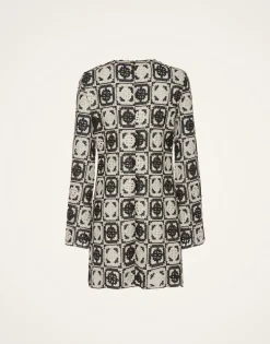 Mini Supreme Swing DressMini Tiles Black in Macram&eacute;