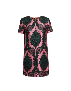 Mini Swing DressOltrarno Pink in Jacquard