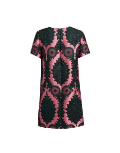Mini Swing DressOltrarno Pink in Jacquard