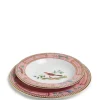 Miniscalchi Soup & Dinner Plate Set18k Gold Antique Miniscalchi in Porcelain
