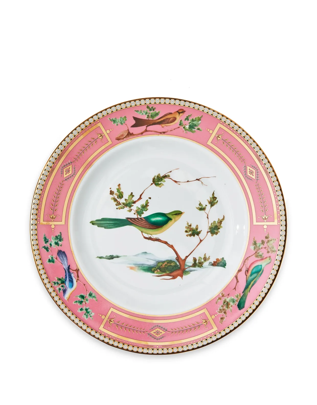 Miniscalchi Soup & Dinner Plate Set18k Gold Antique Miniscalchi in Porcelain