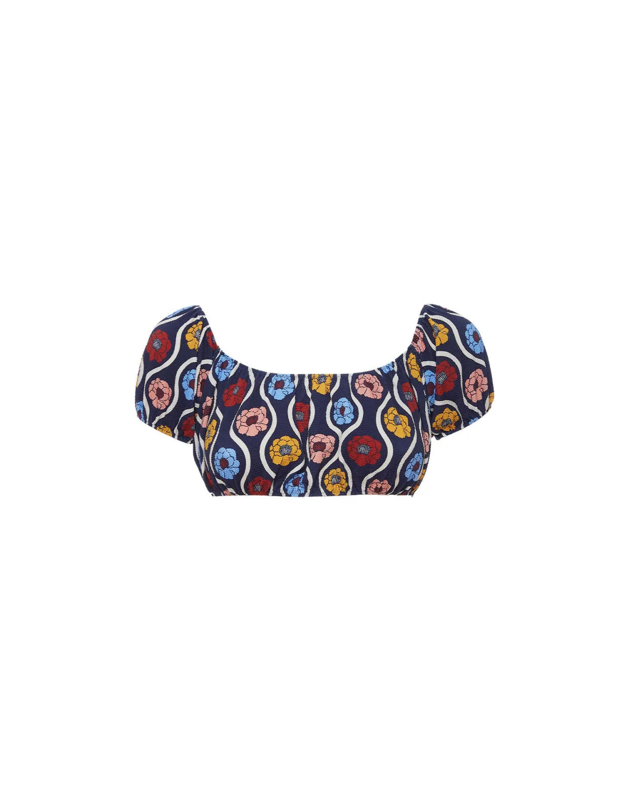 Mirage TopWhitsun Mini Blue in Piquet Lycra