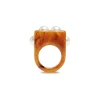 Nefertiti RingSolid Rust in Acrylic Resin