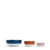 Nesting Bowls SetDiamond Dots in Porcelain