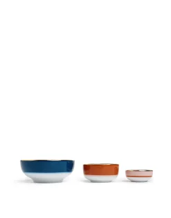 Nesting Bowls SetDiamond Dots in Porcelain