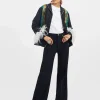 Nile JacketThe Nile Black in Jacquard With Feathers