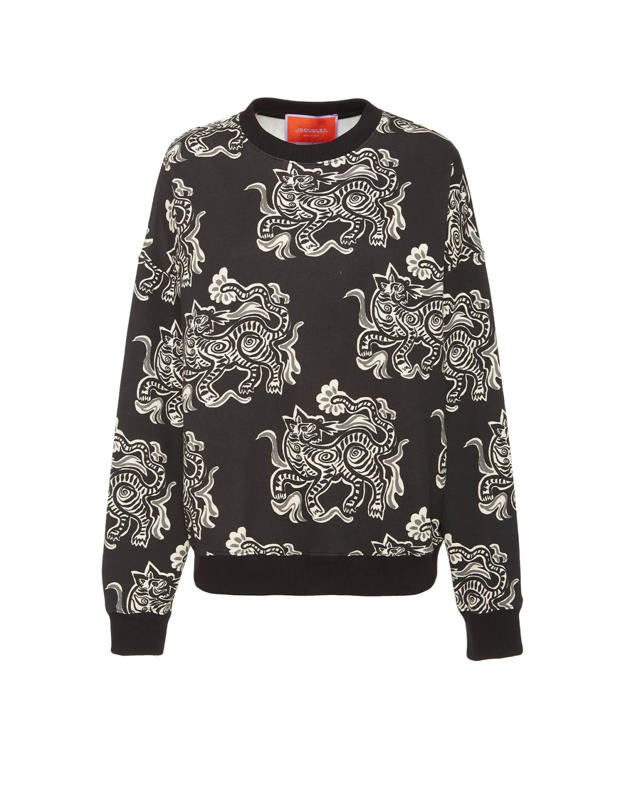 Off Court SweatshirtCrazy Tigers Black & White in Jersey