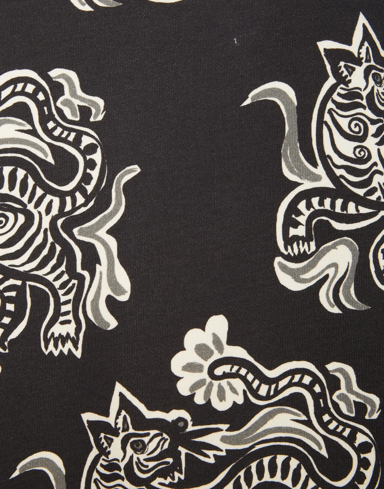 Off Court SweatshirtCrazy Tigers Black & White in Jersey