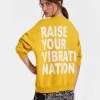 Off Court SweatshirtSolid Dark Yellow in Jersey