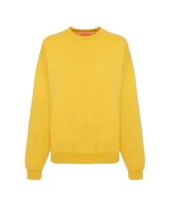Off Court SweatshirtSolid Dark Yellow in Jersey