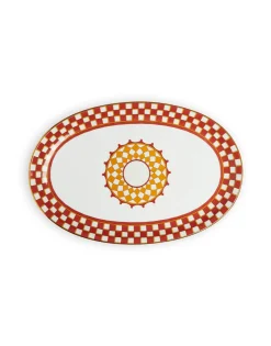 Oval PlatterApollo Brick in Porcelain