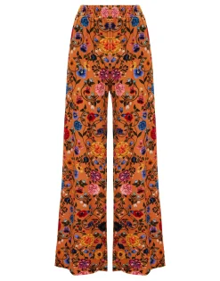 Palazzo PantsBotticelli Rust in Velvet Stretch