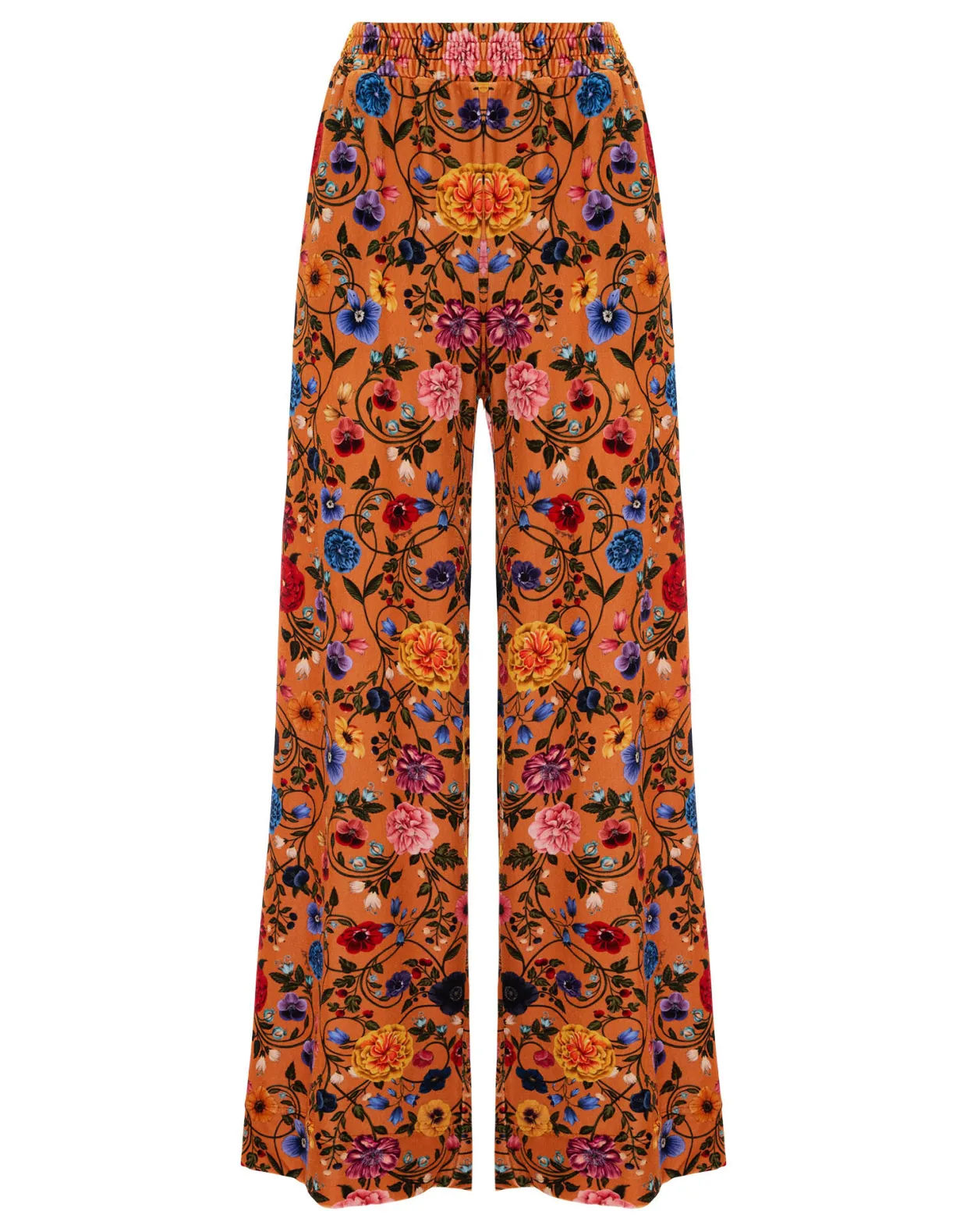Palazzo PantsBotticelli Rust in Velvet Stretch