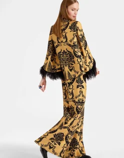 Palazzo PantsCherubs Gold in Silk Twill