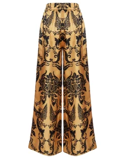 Palazzo PantsCherubs Gold in Silk Twill