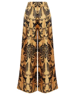 Palazzo PantsCherubs Gold in Silk Twill